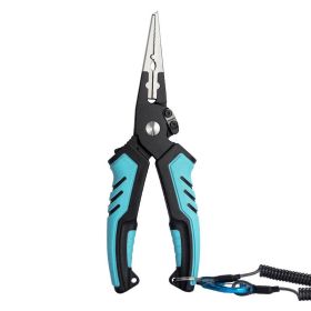 Multi-Functional Fishing Shears Line Cutters Loop Openers Hook Removers (Color: Blue, Accessory Type: Fishing Supplies)